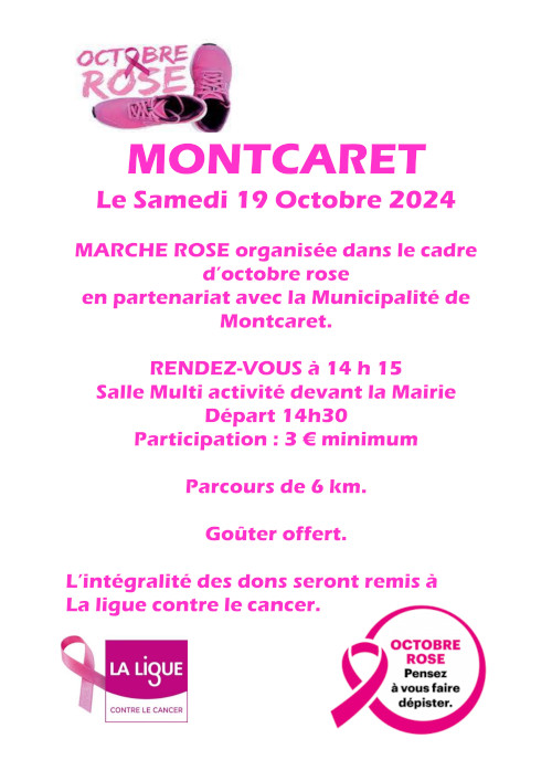 Octobre Rose à Montcaret.